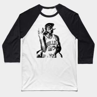 Michael Jordan Oil Painting Baseball T-Shirt